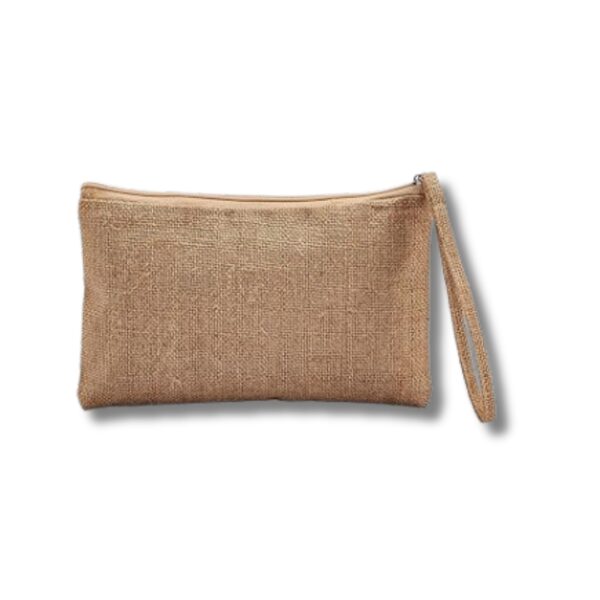 Zipper jute pouch