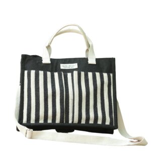 Monochrome Cotton Striped Bag