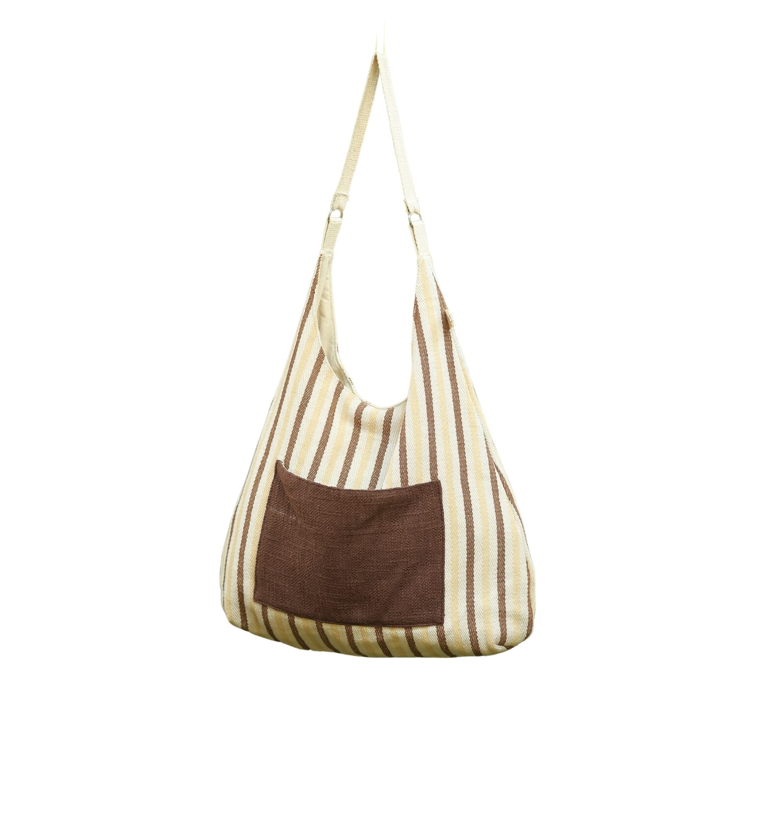 Striped Cotton Sling Bag