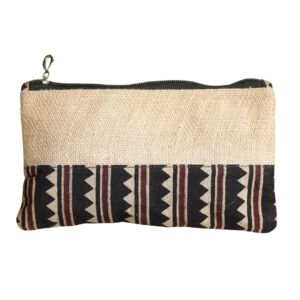 Canvas Jute Zipper Pouches