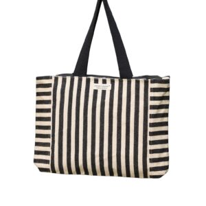 Striped Cotton Laptop Bag